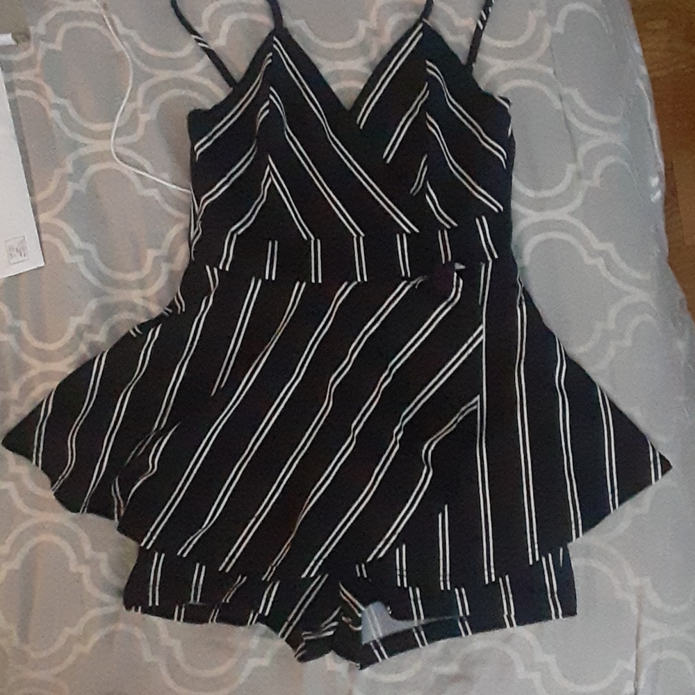 Pinstripe Romper
